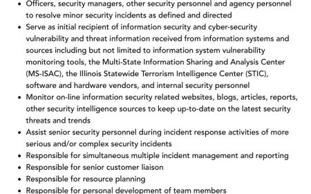 الوصف الوظيفي لمحلل SOC